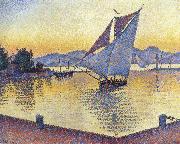 port at sunset Paul Signac